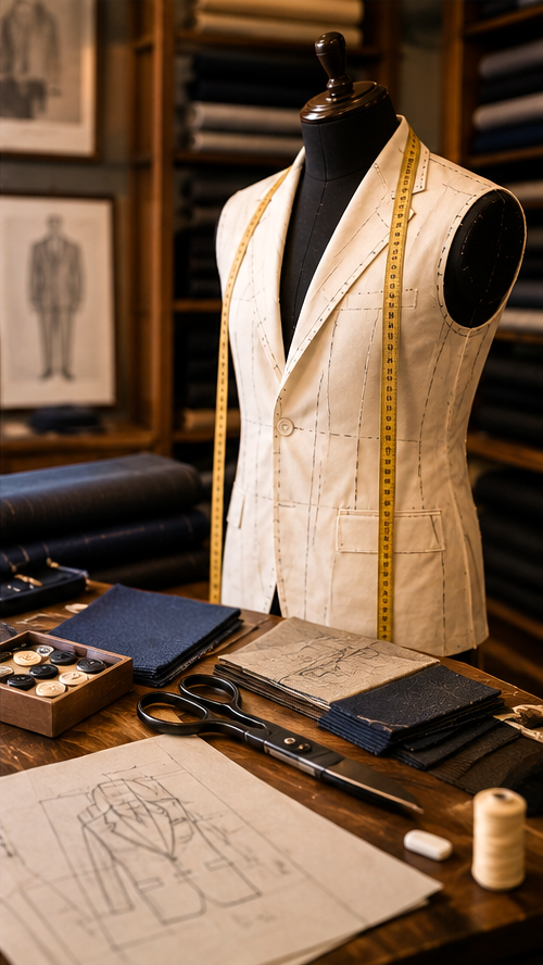 Man wearing a custom suit