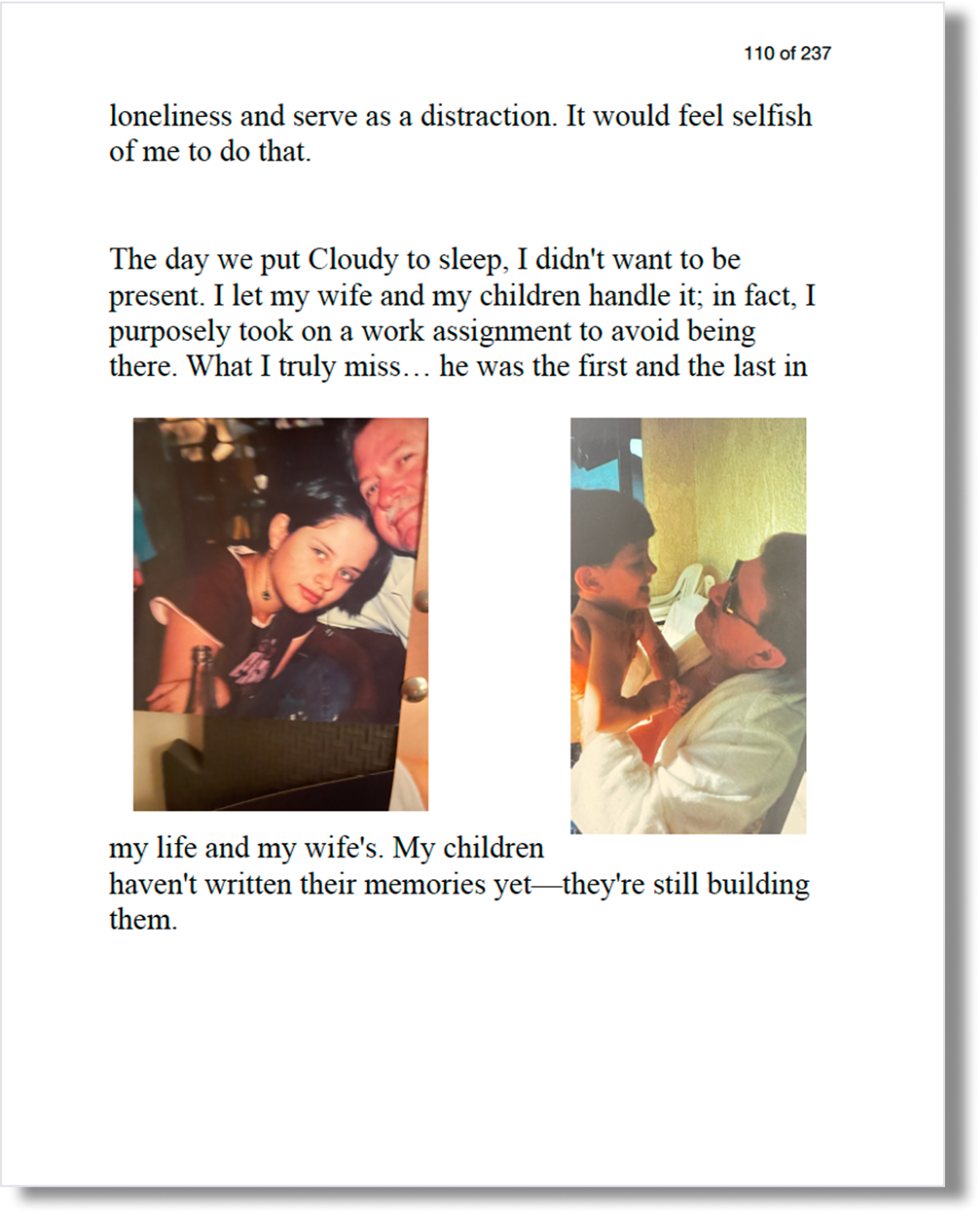 Asymmetric family photo clips before layout