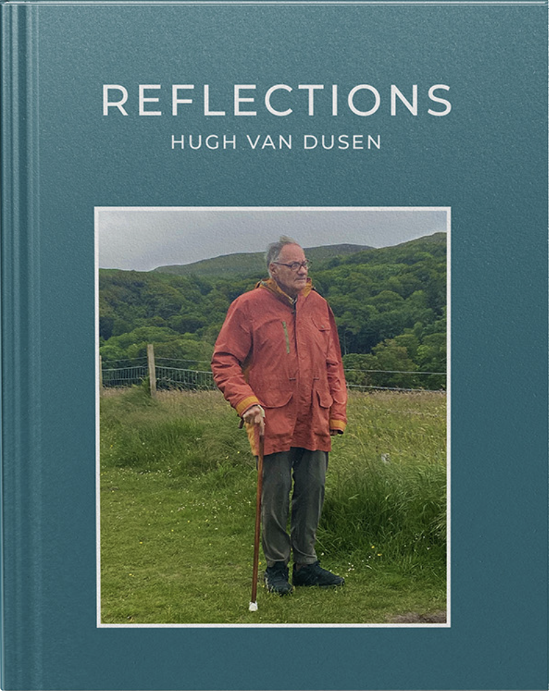 Teal memoir titled Reflections