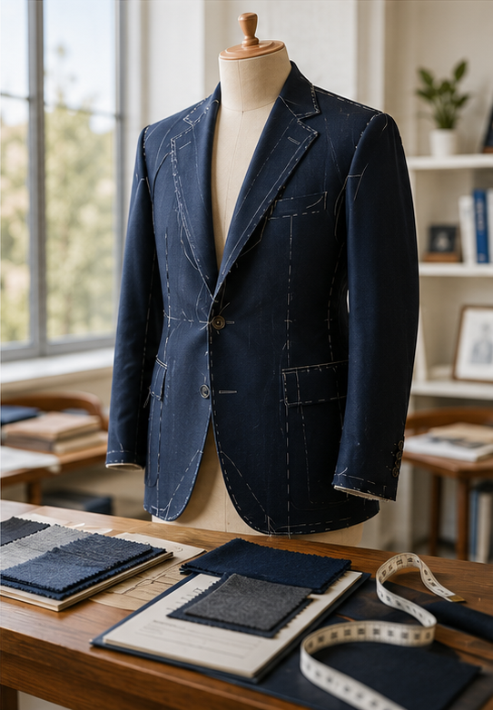 Man wearing a made-to-measure suit