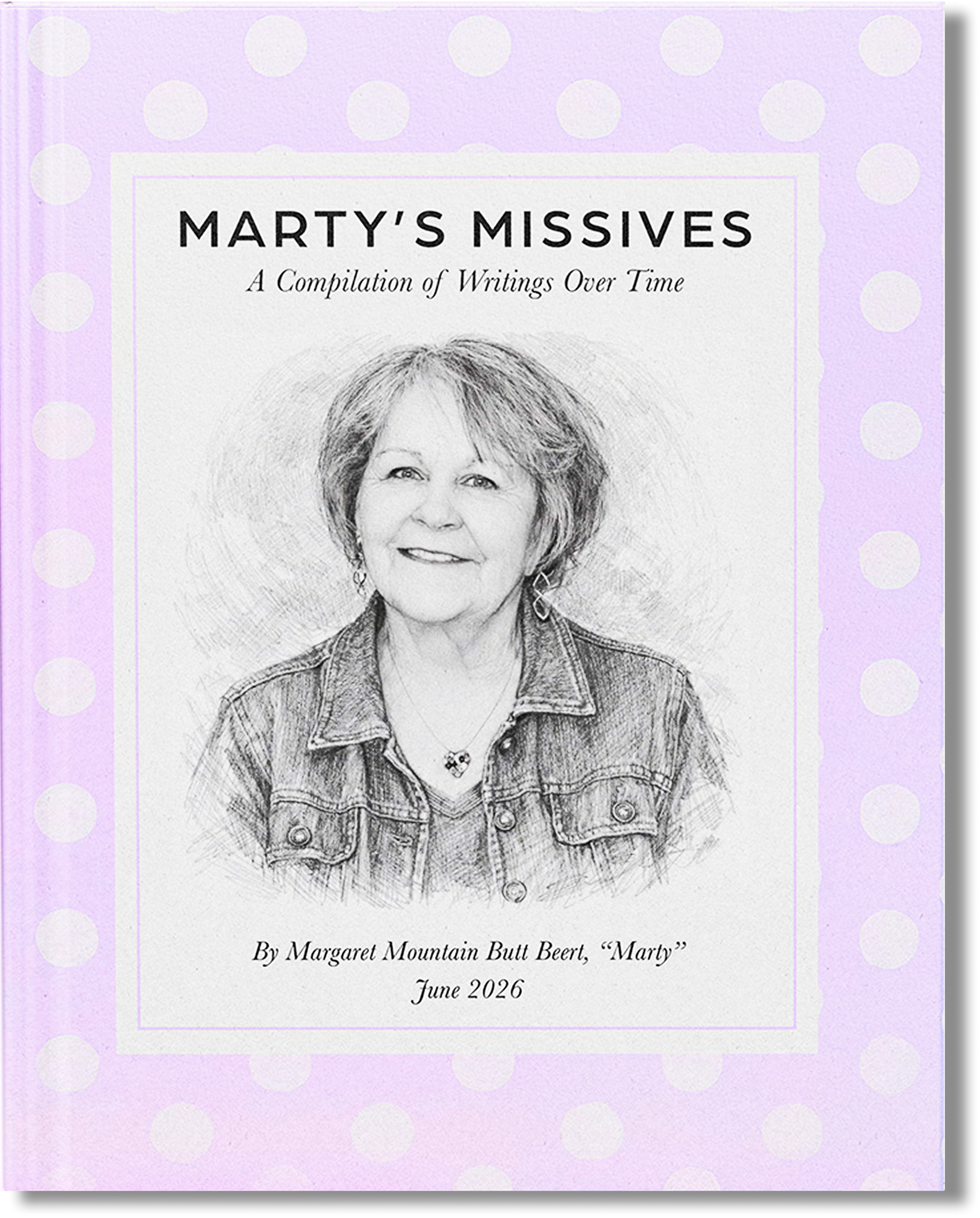 Polished bordered cover for Marty’s Missives