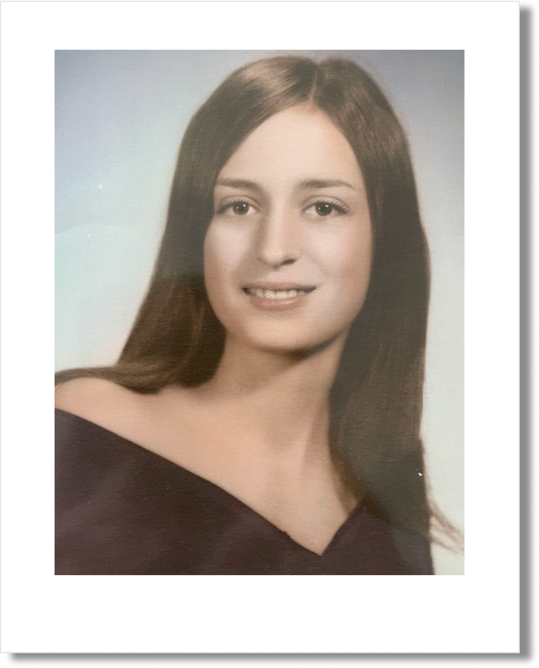 Faded portrait before photo restoration