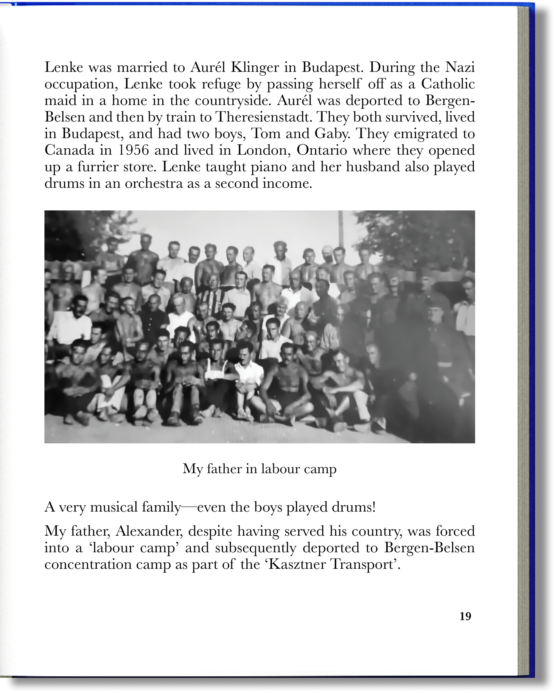 Restored vintage photo in a balanced memoir layout